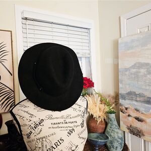 Target Black Wool Felt Stylish Fedora Style Hat.